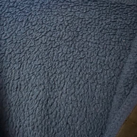 Patagonia Men's Navy Blue Woven Fleece Full Zipper Jacket Mock Neck Pockets Sz L - Picture 10 of 14